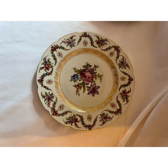 Plates Collectible Antique Bavarian V dinner plates (7) Pattern Bav 146 10 ins. - Picture 6 of 11